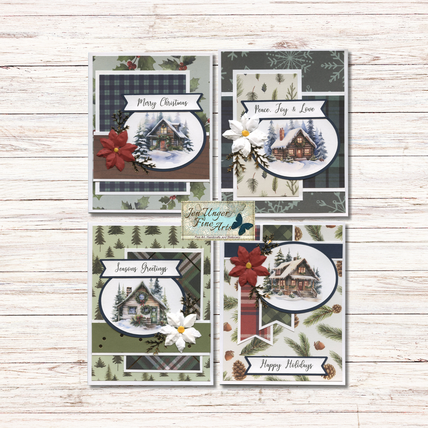 Christmas Cabins Cardmaking Kit