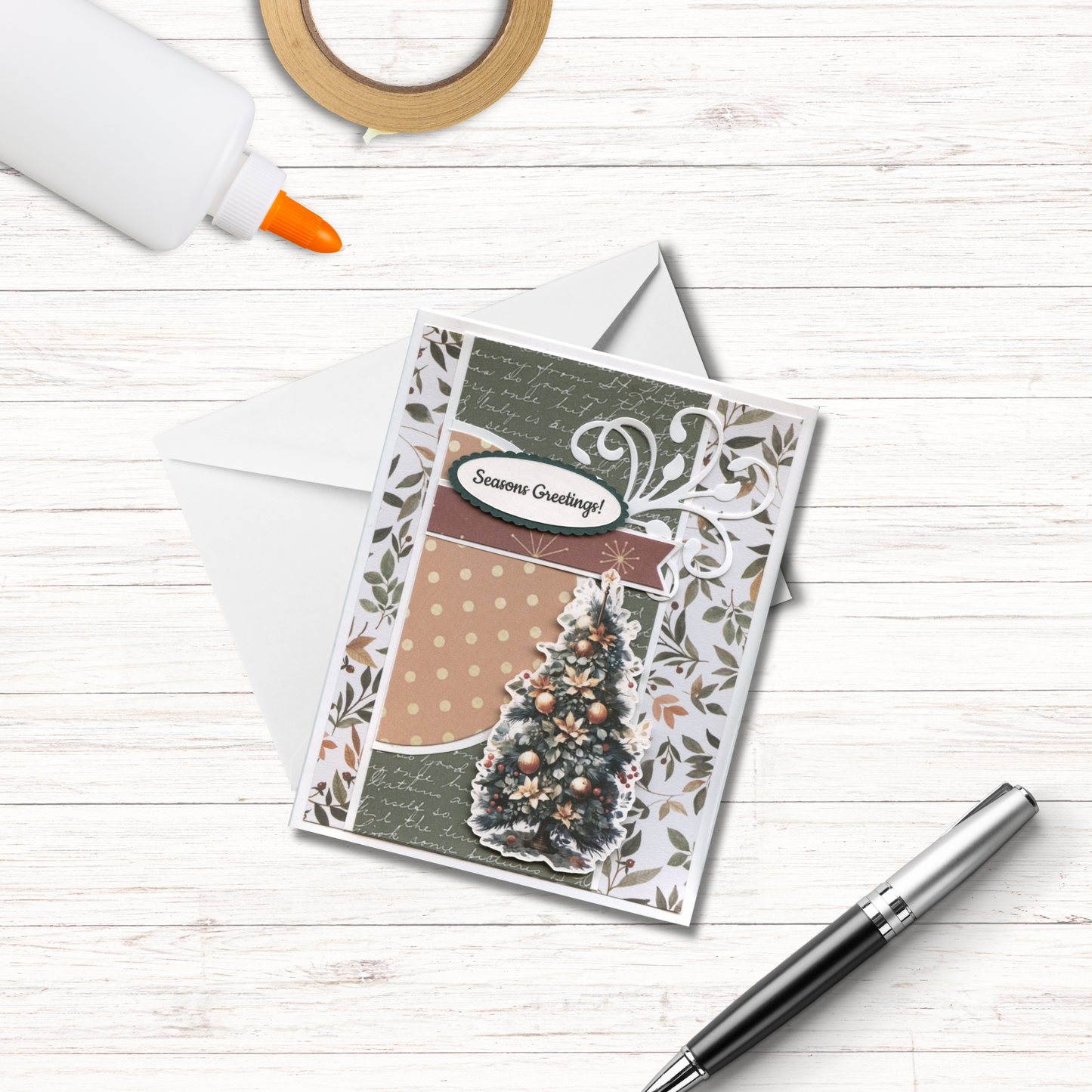 Cottage Core Christmas Card Kit